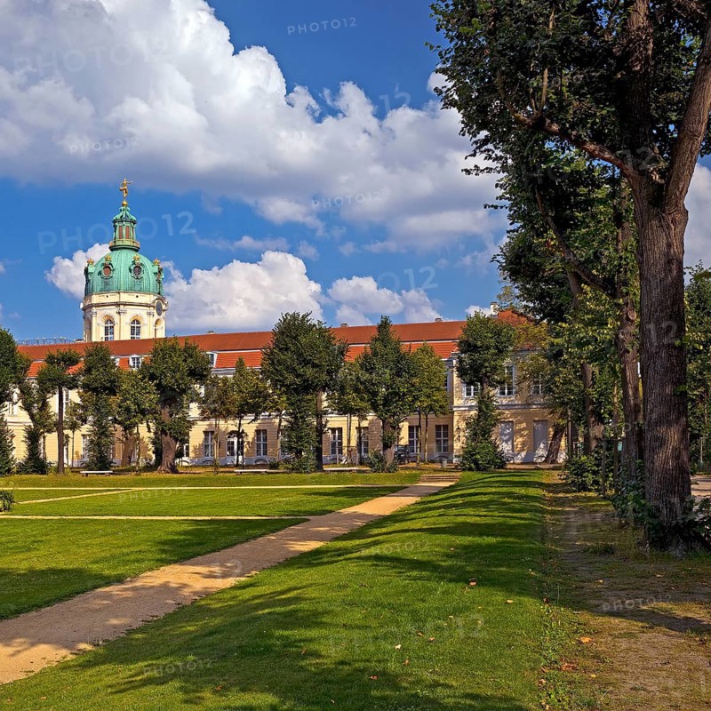 Park at the Great Orangery with Charlottenburg Palace, Berlin, Germany