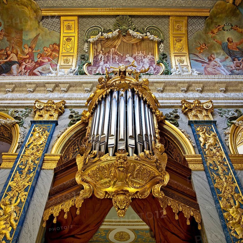 Palace Chapel with the organ in the Old Palace, Charlottenburg Palace, Berlin, Germany