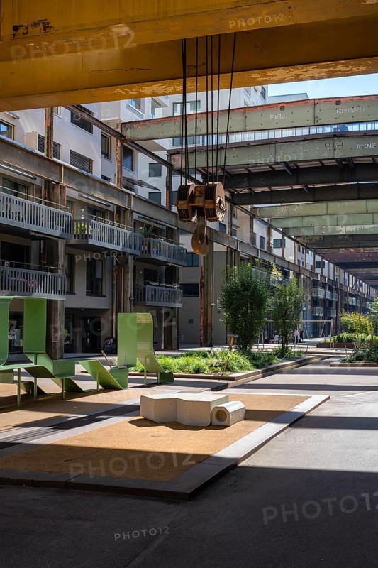 The former factory building of the Georg fisherman AG steel foundry, cultural monument, residential neighbourhood, catering, commercial space, leisure facility, Schaffhausen, Switzerland