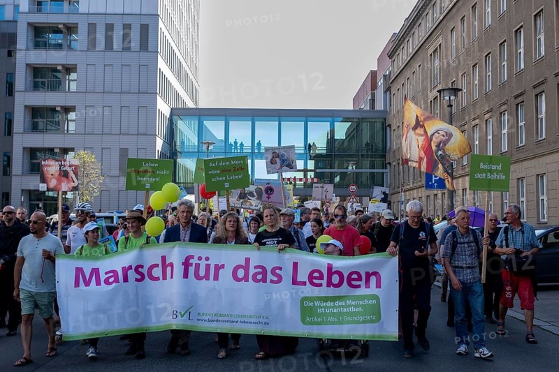 Germany, Berlin, 20/09/2025, Anti-abortion activists demonstrate in Berlin, initiated by the Federal Association for the Right to Life