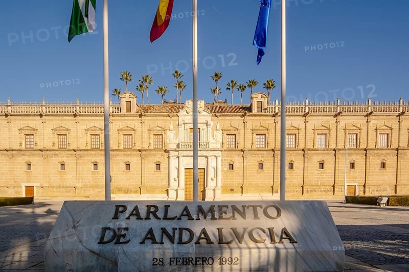 View of Andalusian parlament in Seville, Spain