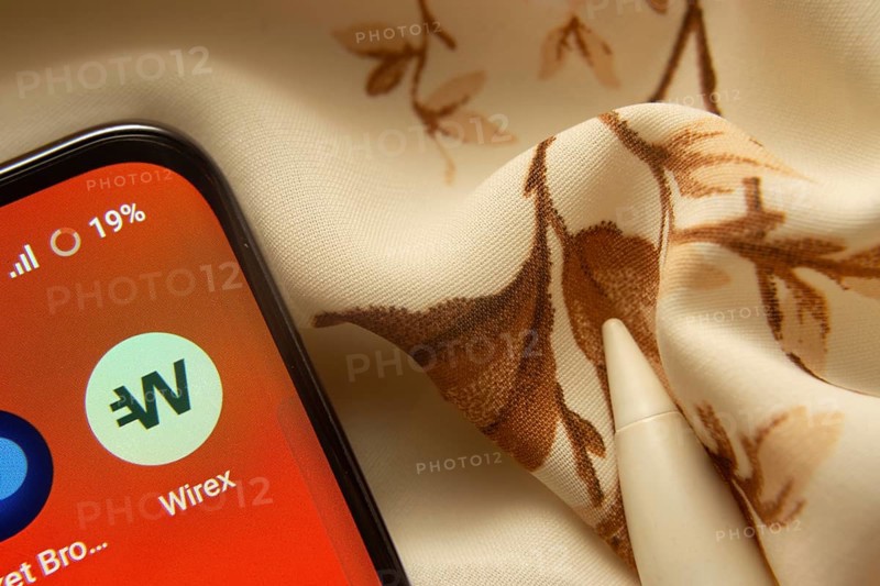Dhaka, Bangladesh- 07 May 2025: wirex app icon is seen on smartphone