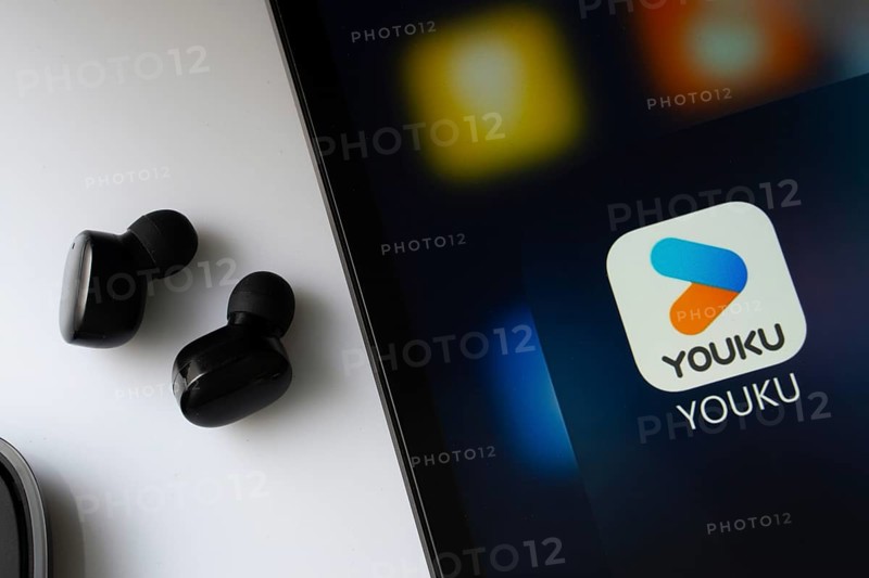 Dhaka, Bangladesh- 22 June 2025: A close up of an iPad screen displaying the YOUKU app