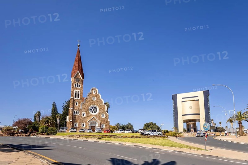 The Independence Memorial Museum and Christuskirche is a historic Lutheran church in Windhoek, Namibia: honors Dr. Sam Nujoma and the country's journey to independence