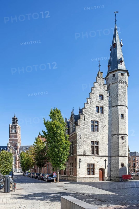 Butcher's Hall, Vleeshuis, archaeological museum in the historic city centre of Dendermonde, Termont, East Flanders, Belgium