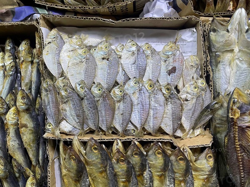 Market, market stall, fish, dried fish, San Carlos, Negros Occidental, Philippines