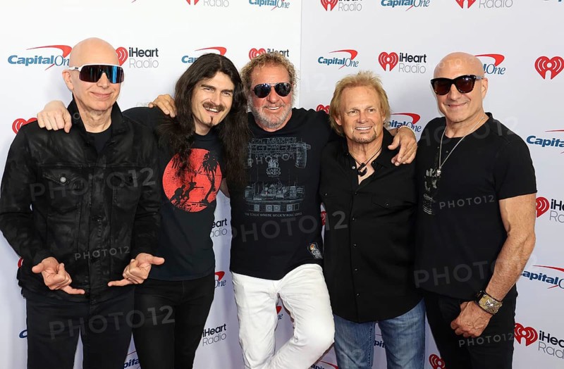 Joe Satriani, Michael Anthony, Sammy Hagar, Kenny Aronoff and Rai Thistlethwayte at the 2025 iHeartRadio Music Festival held at T-Mobile Arena in Las Vegas, USA on September 19-20, 2025, Las Vegas, NV, USA, Las Vegas, Nevada, USA