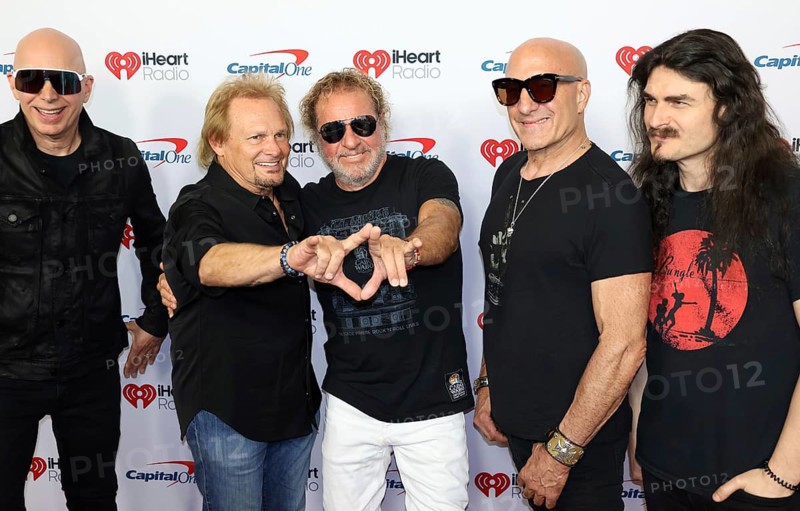 Joe Satriani, Michael Anthony, Sammy Hagar, Kenny Aronoff and Rai Thistlethwayte at the 2025 iHeartRadio Music Festival held at T-Mobile Arena in Las Vegas, USA on September 19-20, 2025, Las Vegas, NV, USA, Las Vegas, Nevada, USA
