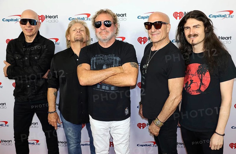 Joe Satriani, Michael Anthony, Sammy Hagar, Kenny Aronoff and Rai Thistlethwayte at the 2025 iHeartRadio Music Festival held at T-Mobile Arena in Las Vegas, USA on September 19-20, 2025, Las Vegas, NV, USA, Las Vegas, Nevada, USA