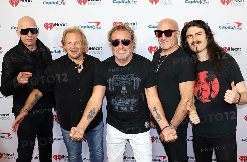 Joe Satriani, Michael Anthony, Sammy Hagar, Kenny Aronoff and Rai Thistlethwayte at the 2025 iHeartRadio Music Festival held at T-Mobile Arena in Las Vegas, USA on September 19-20, 2025, Las Vegas, NV, USA, Las Vegas, Nevada, USA