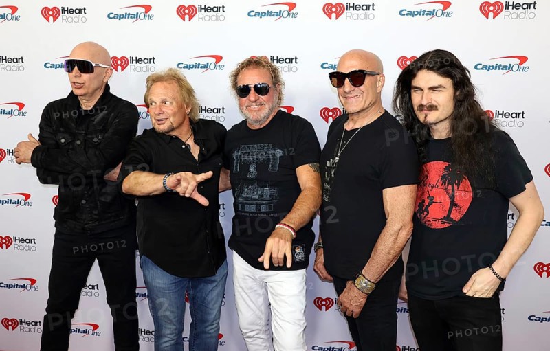 Joe Satriani, Michael Anthony, Sammy Hagar, Kenny Aronoff and Rai Thistlethwayte at the 2025 iHeartRadio Music Festival held at T-Mobile Arena in Las Vegas, USA on September 19-20, 2025, Las Vegas, NV, USA, Las Vegas, Nevada, USA