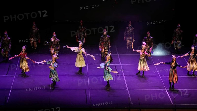 Dancers from Fire of Anatolia perform a variety of stage choreographies in traditional Anatolian costumes. The troupe is one of the largest dance ensembles in the world, with 120 members, and holds several Guinness World Records, Gaziantep, Gaziantep, Türkiye