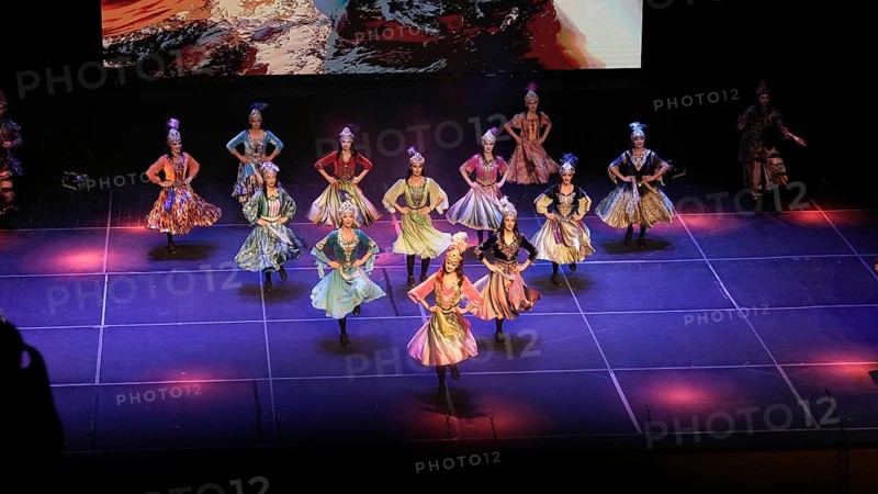 Dancers from Fire of Anatolia perform a variety of stage choreographies in traditional Anatolian costumes. The troupe is one of the largest dance ensembles in the world, with 120 members, and holds several Guinness World Records, Gaziantep, Gaziantep, Türkiye