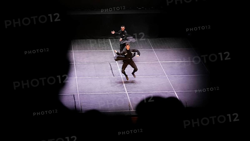 Male dancers from Fire of Anatolia perform the traditional Lezginka dance in Gaziantep, showcasing energetic jumps, fast spins, and powerful gestures. The Caucasian folk dance is widely recognized across Georgia and eastern Türkiye, Gaziantep, Gaziantep, Türkiye