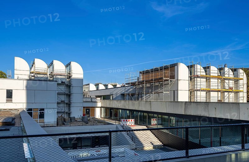 Open day, Bauhaus Archive, construction site in Klngelhöferstraße, Berlin, Germany