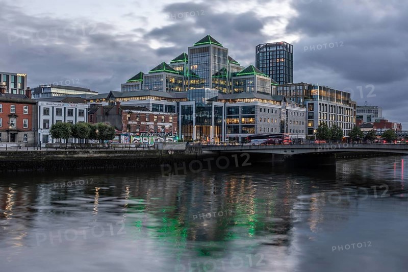 Modern building on the River Liffey, Dublin, Ireland