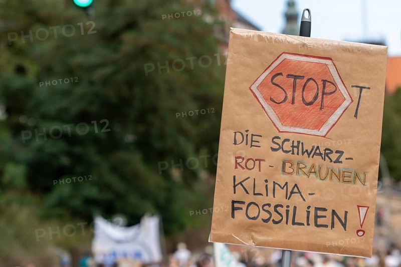 Worldwide climate strike by Fridays for Future under the motto Exit Gas - Enter Future, demonstration with rally at the fish market, Hamburg, Germany