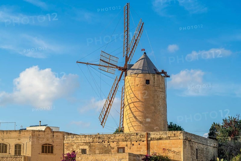 Ta Kola windmill, museum of local history, Gozo island, Malta