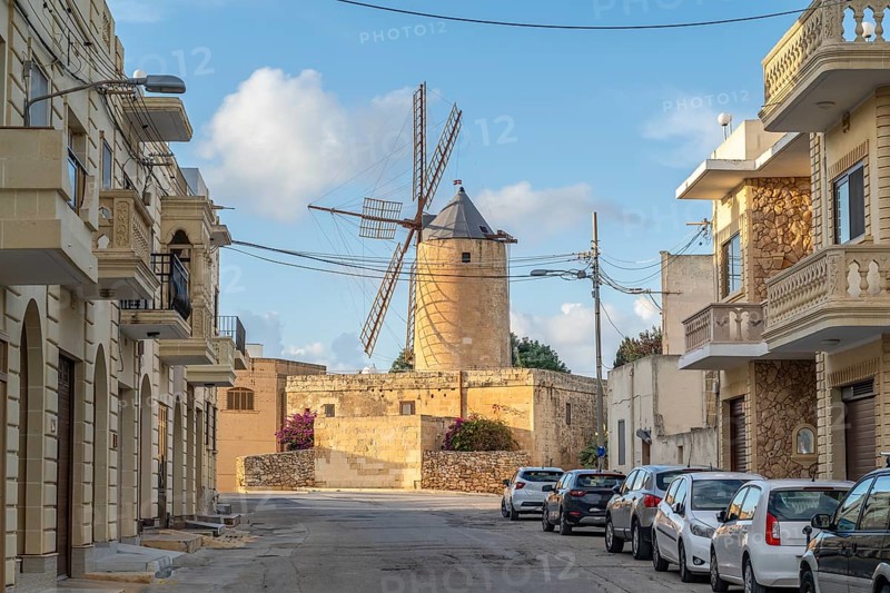 Ta Kola windmill, museum of local history, Gozo island, Malta