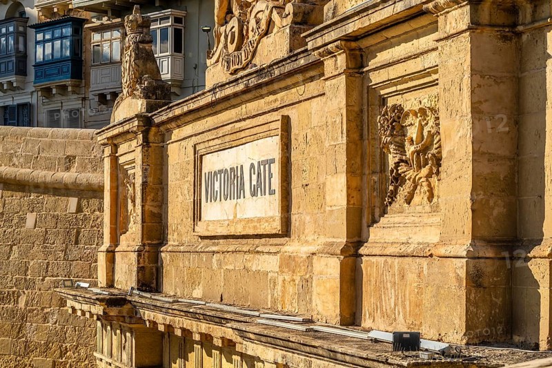 Victoria Gate, one of the entrances to La Valletta historic old town, capital city of Malta