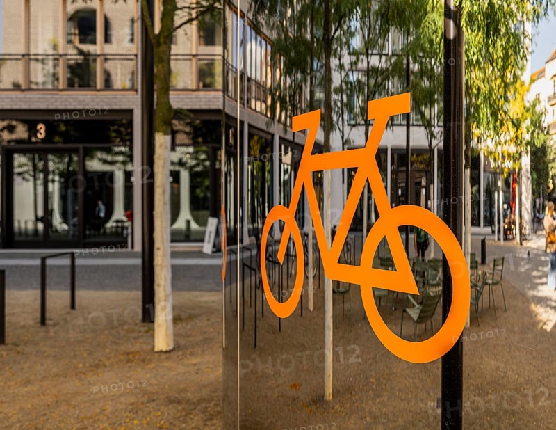 Bicycle car park, inner courtyard, Am Tacheles, Oranienburger Straße, Berlin, Germany