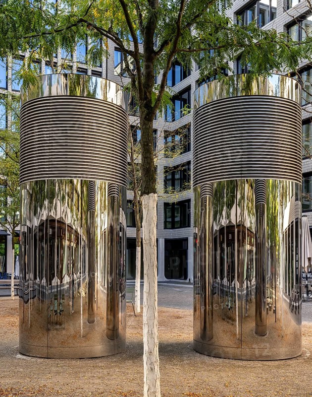 Bicycle car park, inner courtyard, Am Tacheles, Oranienburger Straße, Berlin, Germany