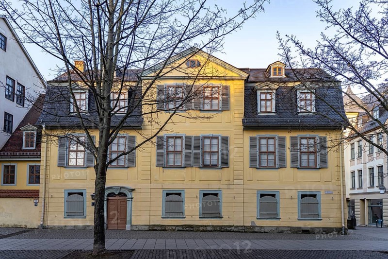 Friedrich Schiller's house on the Esplanade in Weimar, Thuringia, Germany