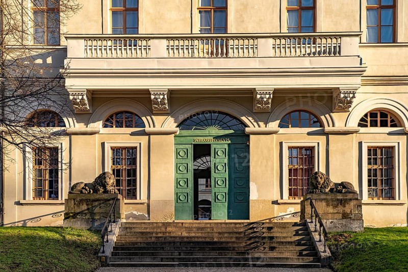 Portal to the Palace Museum in Weimar, Thuringia, Germany