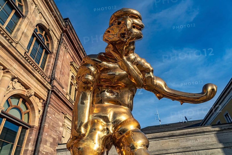 Sculpture Großer Großer Geist by Thomas Schuette at the Museum Neues Weimar in Weimar, Thuringia, Germany