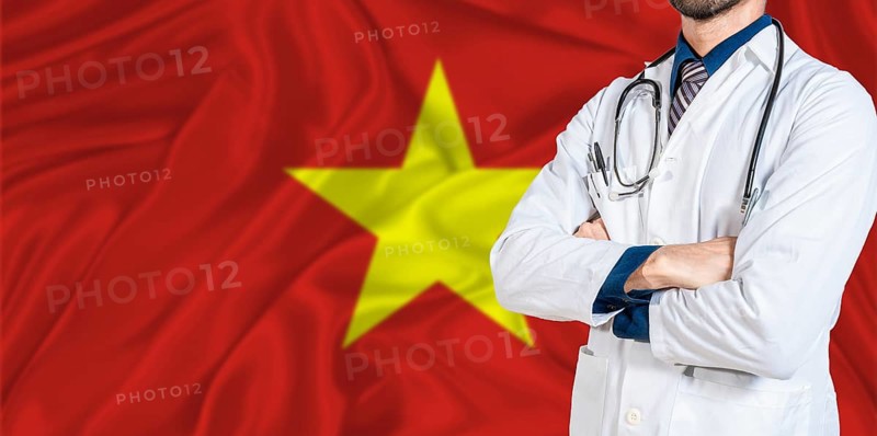 Vietnam national health system. Vietnam health and medical insurance concept