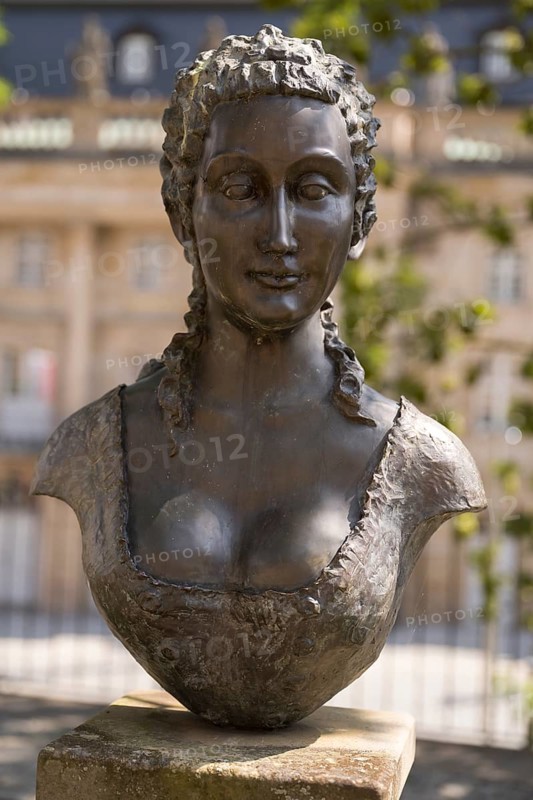 Margravine Wilhelmine, Bust, Bayreuth, Upper Franconia, Franconia, Bavaria, Germany
