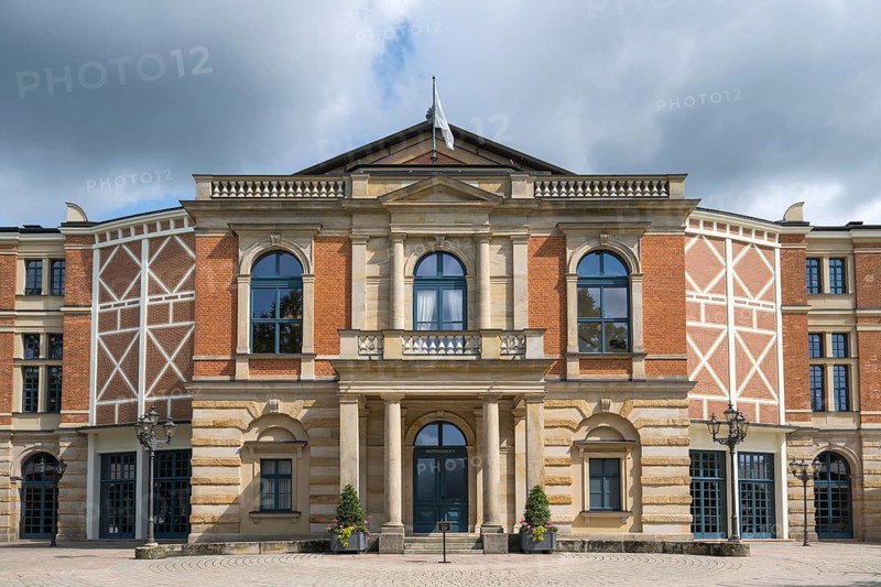 Festival Theatre, Festival Hill, on the Green Hill, Bayreuth, Upper Franconia, Franconia, Bavaria, Germany