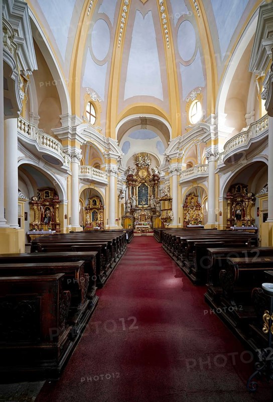 St Mary Magdalene Church in Baroque architecture, interior, interior, old town, spa, healing spring, health, mineral, mineral water, illness, Karlovy Vary, Karlovy Vary, Bohemia, Czech Republic