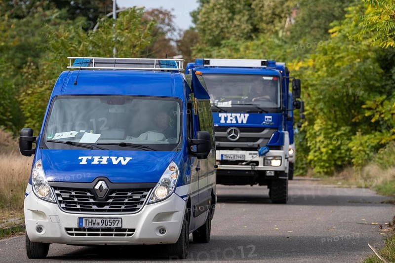 Major exercise FÜLEX25, of the THW, Technisches Hilfswerk, Landesverband North Rhine-Westphalia, on 4 weekends over 3500 volunteers from the 127 North Rhine-Westphalia local organisations practise many different operational scenarios in the field of disaster control and civil defence