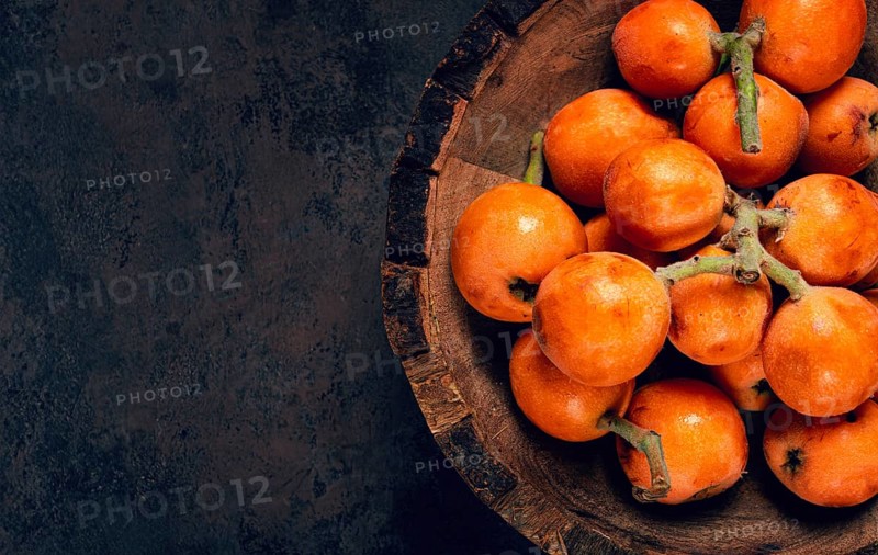 Fresh fruit medlar, loquat, shesek, lokva, Georgia