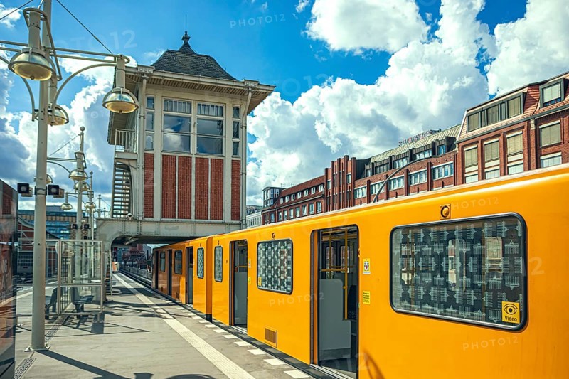 Warschauer Straße underground station in Berlin, Germany
