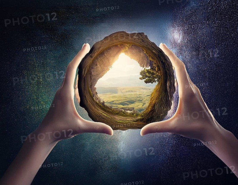 Life Concept. Existence survival being consciousness. Growth of new life, AI generated