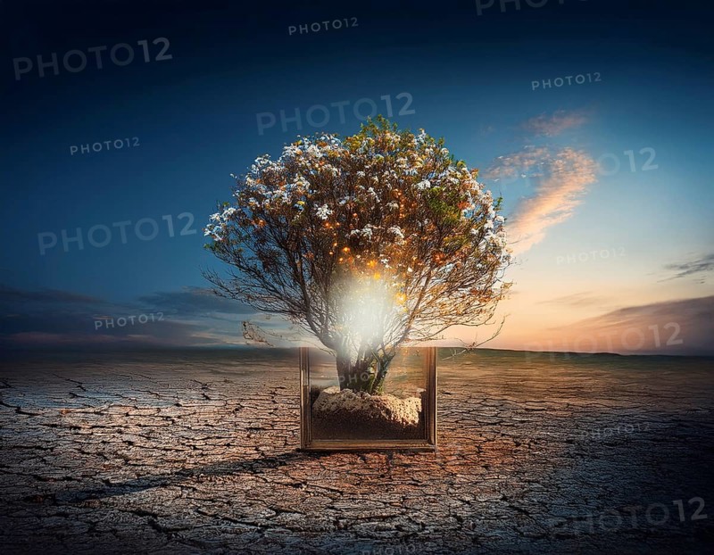 Life Concept. Existence survival being consciousness. Growth of new life, AI generated