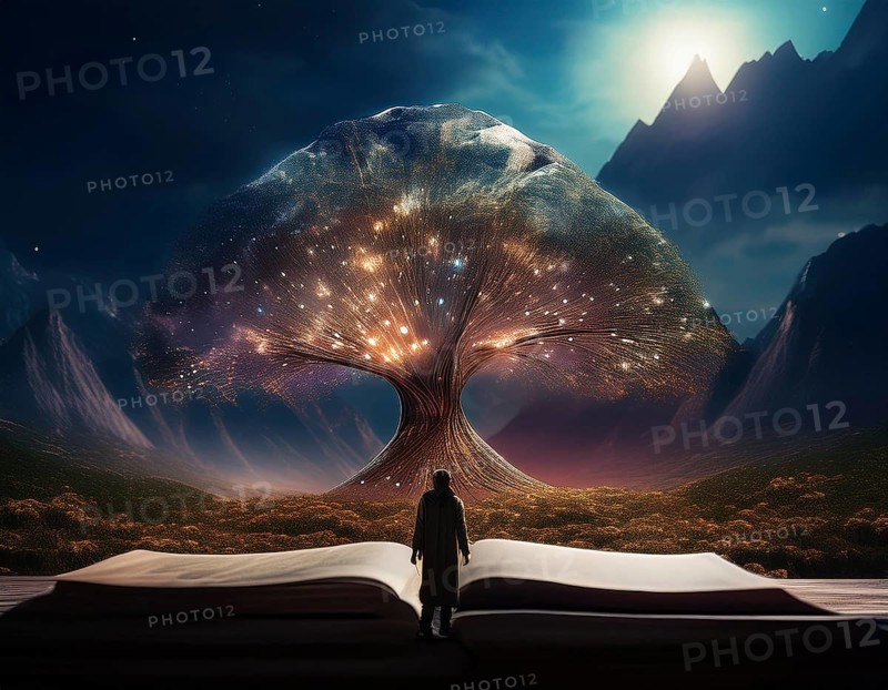 Life Concept. Existence survival being consciousness. Growth of new life, AI generated