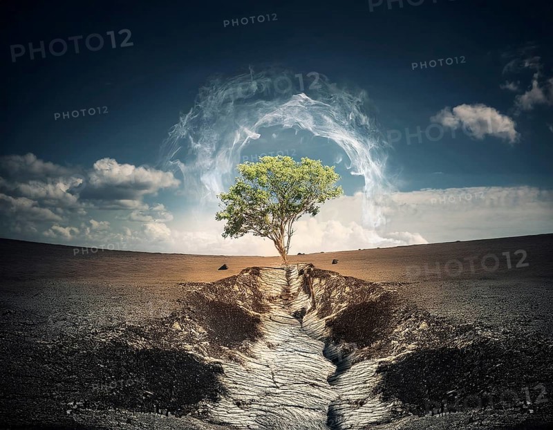 Life Concept. Existence survival being consciousness. Growth of new life, AI generated