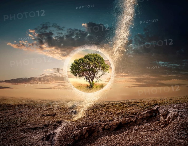 Life Concept. Existence survival being consciousness. Growth of new life, AI generated