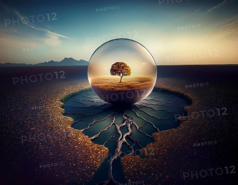 Life Concept. Existence survival being consciousness. Growth of new life, AI generated