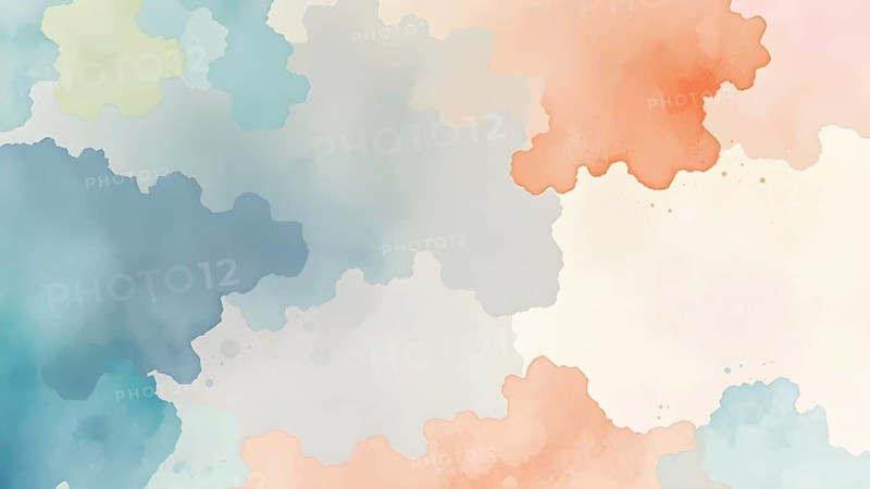 A vibrant display of abstract watercolor artwork featuring a spectrum of soft and bright hues, evoking creativity, artistry, and inspiration, AI generated