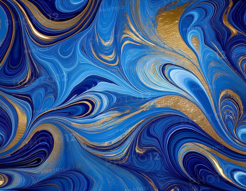 Abstract Marble Waves Acrylic Background. Abstract fluid art with swirling colors and bubbles, creating a dynamic effect, vibrant colors, AI generated