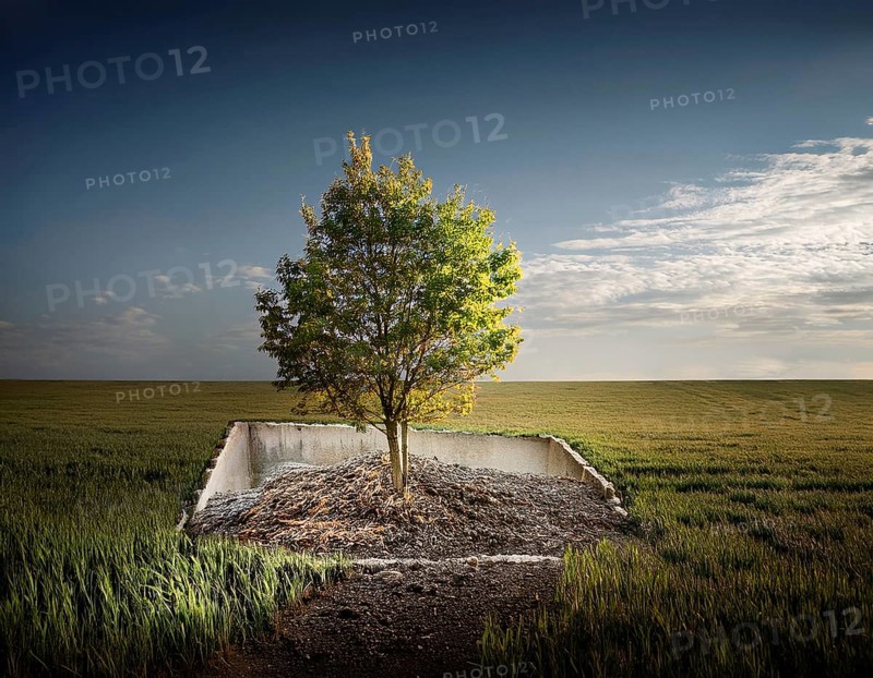 Life Concept. Existence survival being consciousness. Growth of new life, AI generated