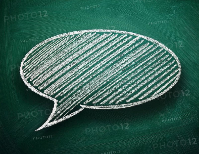 Outlined blank speech bubble. Perfect for creative projects focusing on communication, dialogue, or empty textual presentation space for various expressive purposes, AI generated