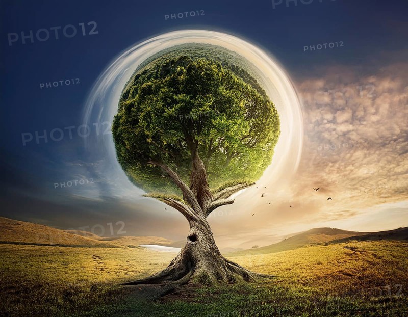 Life Concept. Existence survival being consciousness. Growth of new life, AI generated