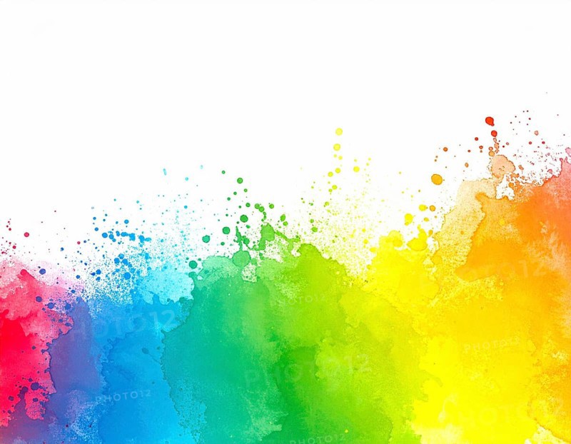 Minimalist watercolor splash poster on white background, an artistic modern décor print for homes, studios, and offices, AI generated