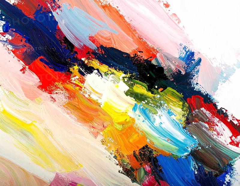 A painterly brush strokes print combining texture, energy, and abstract art, designed for creative decoration and interiors, AI generated