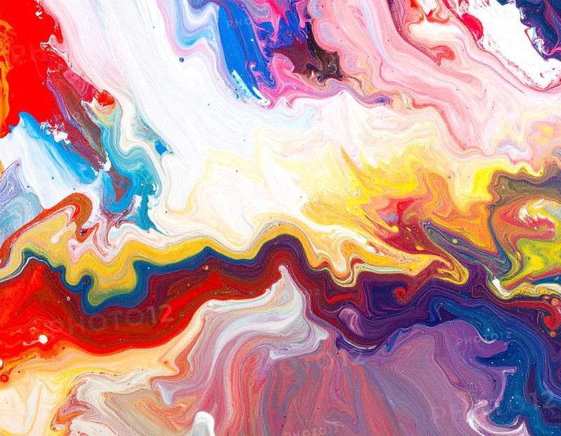 Colorfully painted background with vivid brush strokes and abstract design, symbolizing creativity, expression, and artistic inspiration, AI generated